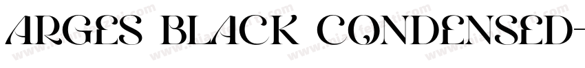 Arges Black Condensed字体转换